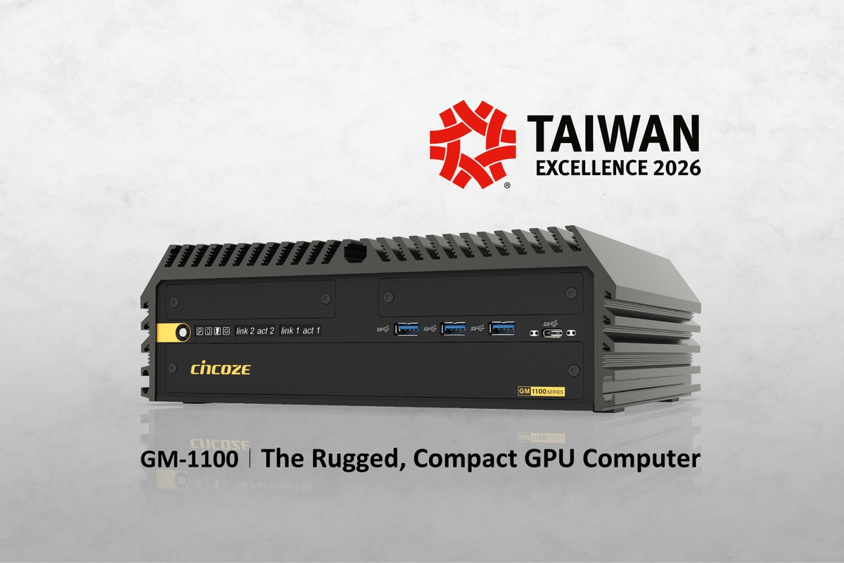 Cincoze MXM GPU Computer Honored with the 2026 Taiwan Excellence Award