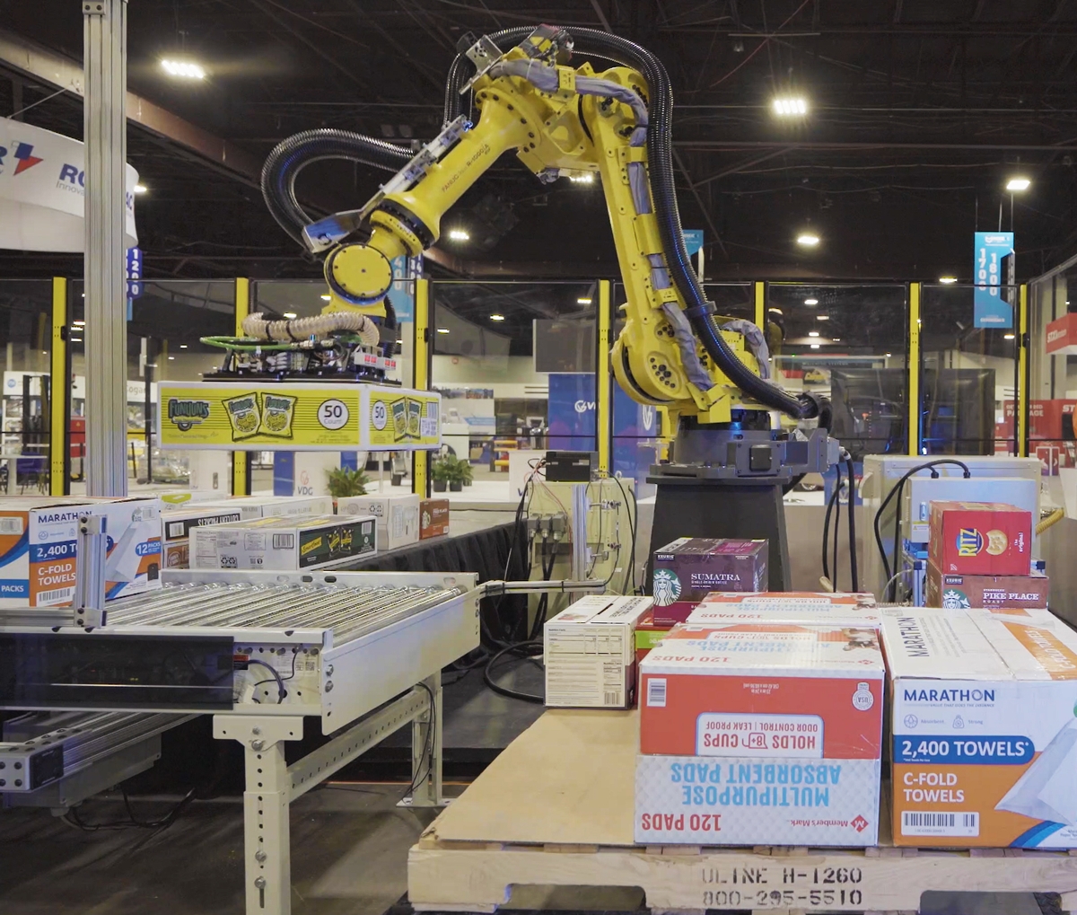 Automate 2022 Attendees Can See Mujin-Powered Mixed-Case Depalletizing & Palletizing Solution In The Shape Process Automation Booth #805