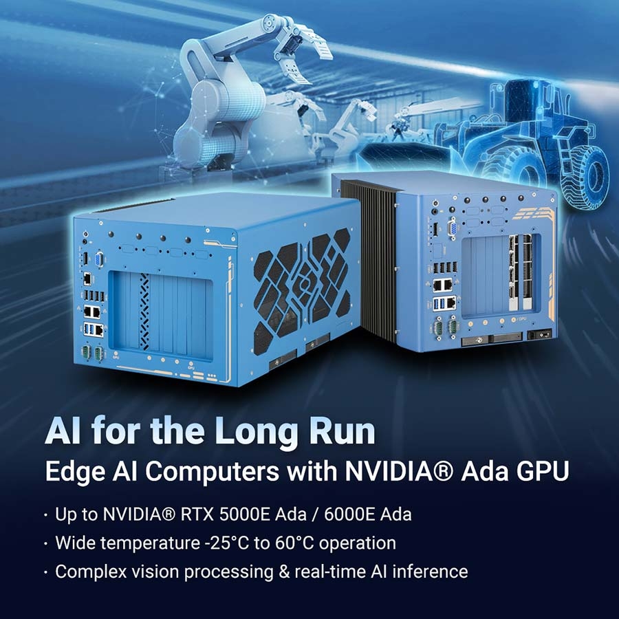 Neousys Edge AI Computer Now Supports Dual NVIDIA Long-Life RTX Ada GPUs