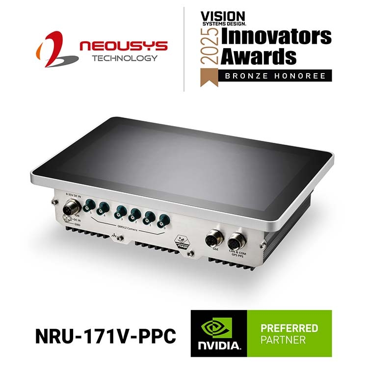 Neousys Honored by 2025 Vision Systems Design Innovators Awards for Its IP66 AI Panel PC Powered by NVIDIA® Jetson Orin™