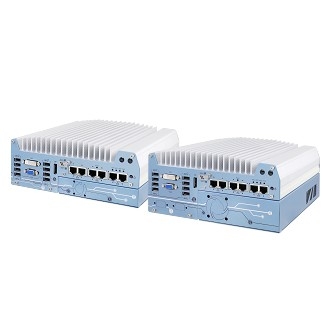 Intel® 9th/ 8th-Gen Core™ fanless rugged embedded computer with 6x GbE, patented cassette Nuvo-7000E/P/DE Series Image