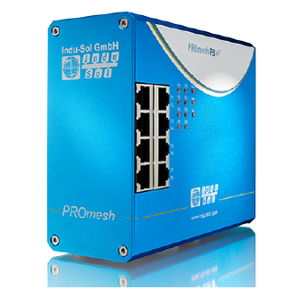 PROmesh P8+F | 8-Port Ethernet/PROFINET EtherNet/IP Managed Switch Image