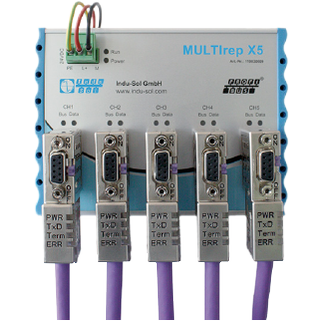 MULTIrep X5 | 5-Port PROFIBUS Repeater with Integrated Diagnostics Image