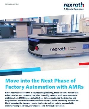 Move into the Next Phase of Factory Automation with AMRs