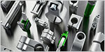 Visors protecting people against COVID-19 from Somtech are now handled with Piab components image
