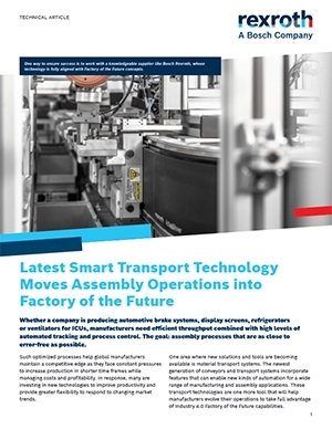 Flexible Transfer System Moves Assembly Operations Into Factory of the Future