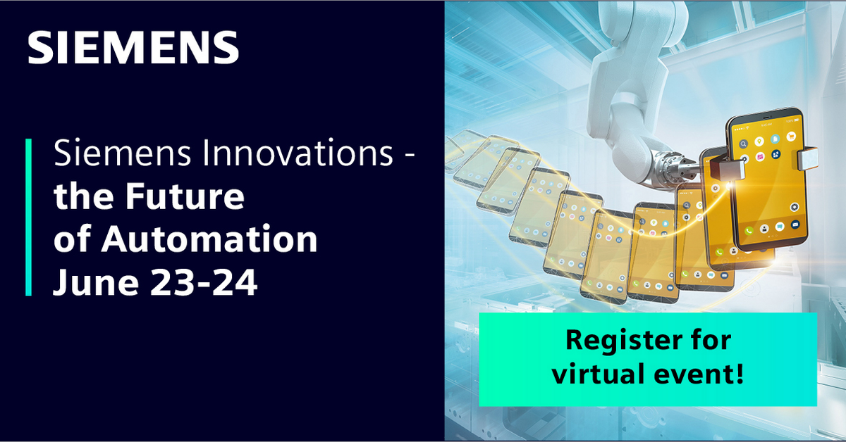 News Siemens Innovations the Future of Automation Virtual Event
