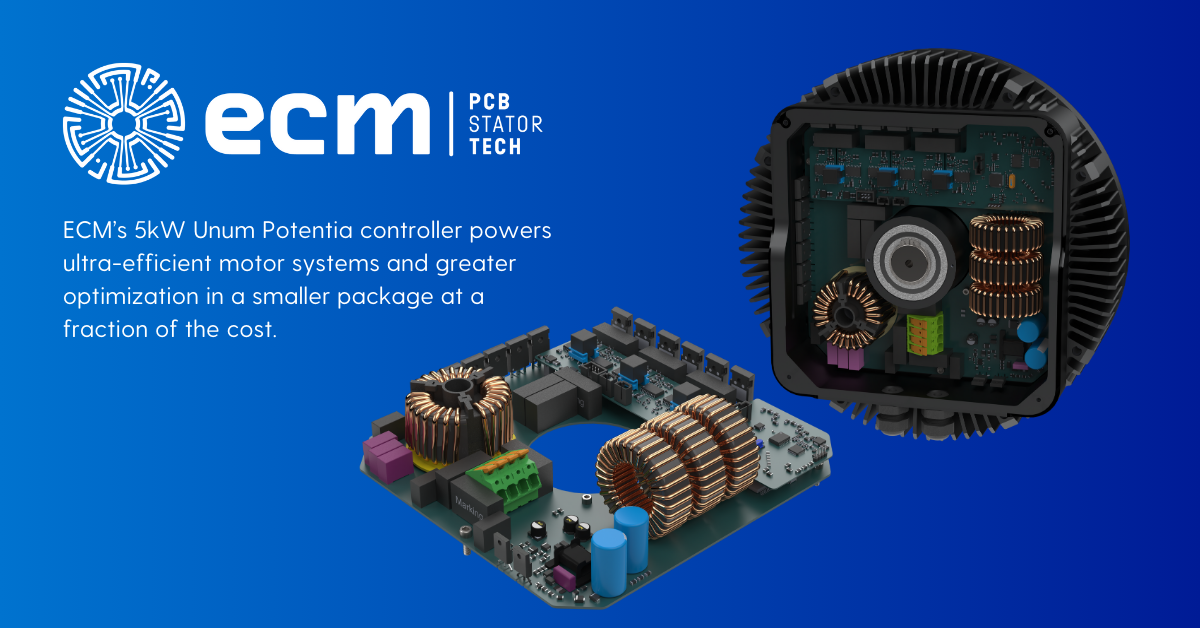 News ECM Unveils Fully Integrated Electric Motor Controller That