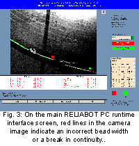 RELIABOT Inspection Failure Display