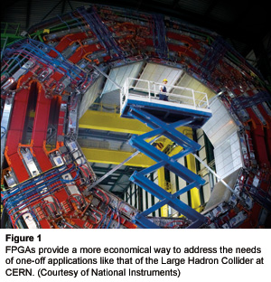 Figure 1 - FPGAs provide a more economical way to address the needs of one-off applications like that of the Large Hadron Collider at CERN. (Courtesy of National Instruments)
