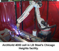 ArcWorld 4000 cell in LB Steel's Chicago Heights facility.