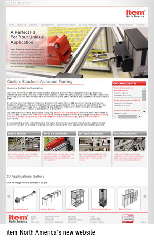item North America has launched a new, multi-media website that demonstrates the company’s products and capabilities.