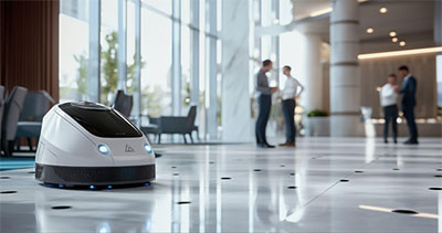 service robot in business setting