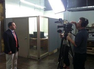 Filming the Why I Automate video at Marlin Steel in Baltimore, MD