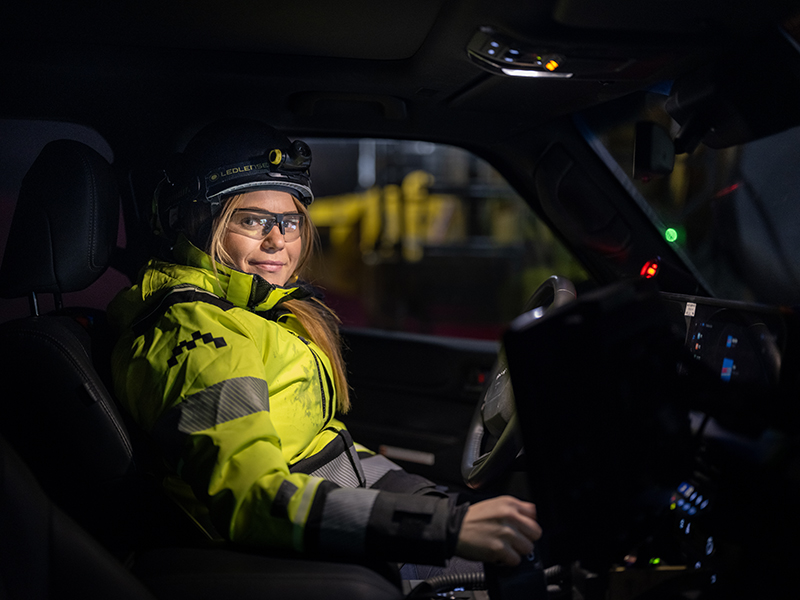 Pit patroller in truck