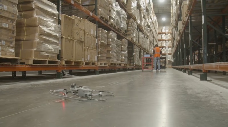 Gather AI drone warehouse floor