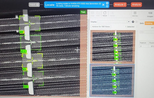 Example of AI boost with Cognex ViDi design to detect defects in welding capabilities.