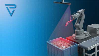Figure 2: 3D bin picking offers cost savings, 24/7 operation, and adaptability to pick new parts with compatible grippers. (Image courtesy of Photoneo)