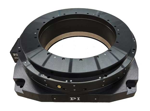 This planar air bearing on granite from PI USA can be used in applications that require large XY motion ranges. Credit: PI USA