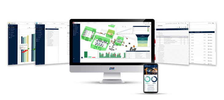 Figure 2. PIA Industrial App Suite can be accessed through a computer or through a mobile device to increase digitalization of production. Figure 2. PIA Industrial App Suite can be accessed through a computer or through a mobile device to increase digitalization of production.