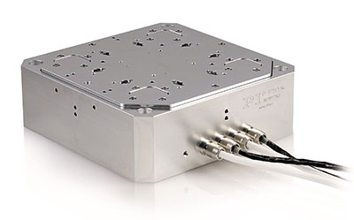 Figure 5: A vacuum-compatible multi-axis piezo flexure nano-positioning stage for applications such as atomic force microscopy and semiconductor metrology. (Image courtesy of PI)