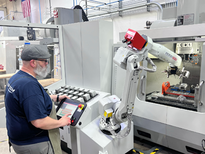 Running three shifts a day, five days a week, the RoboJob system achieves ROI in just six months. Credit: Fusion/RoboJob-USA 