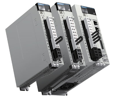 Figure 2: Sigma-X servo amplifiers are available in single, dual, or three-axis models, allowing one servo amplifier to control up to three servo motors at once. (Image courtesy of Yaskawa.)