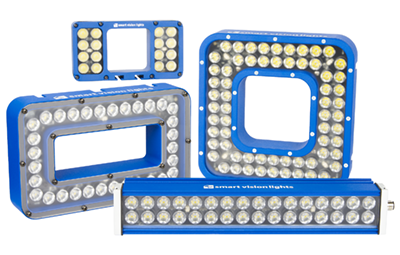 Figure 3: Lightgistics Series lights from Smart Vision Lights feature Dual Overdrive, offering up to 10x brighter light pulses that help solve the problem of high-speed barcode reading and OCR applications where plastic wrap is involved.