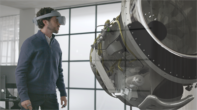 Industry’s adoption of virtual and augmented reality gear could provide a more immersive interface for digital twin technology that allows users to view and interact with virtual and physical models together in real time. Courtesy of Siemens.