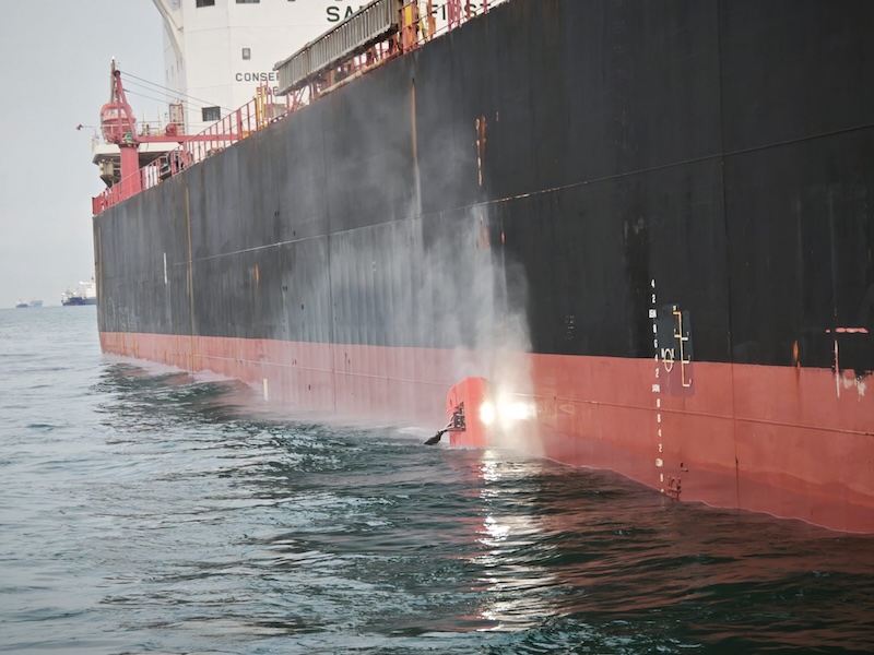 Neptune Robot Cleaning Ship