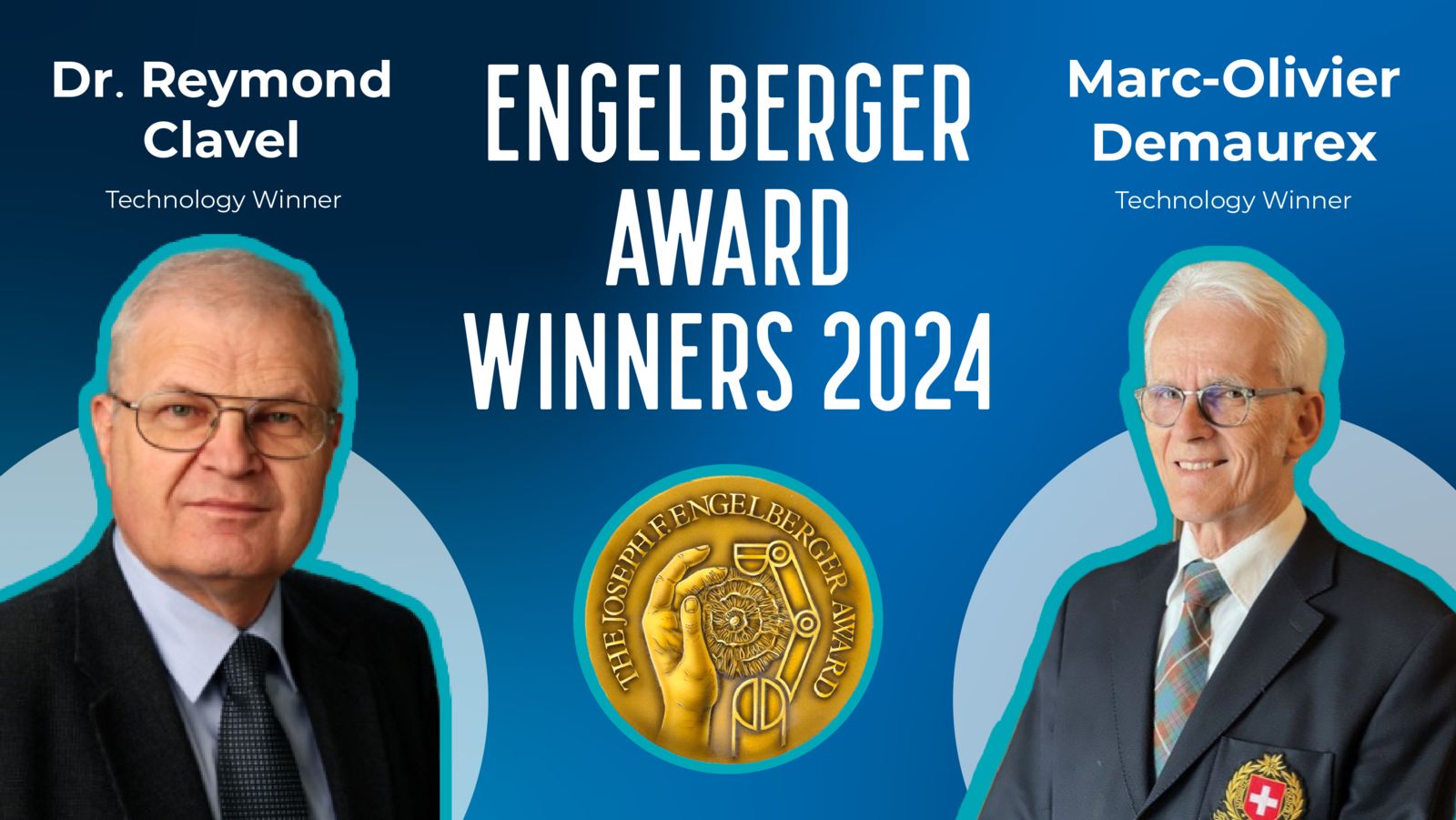 Dr. Reymond Clavel and Marc-Olivier Demaurex will be awarded the 2024 Engelberger Award for Technology at Automate 2024 in Chicago, IL, USA.