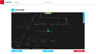 Bosch Rexroth’s Locator Software provides a real-time overview of your AMRs in action. Credit: Bosch Rexroth 