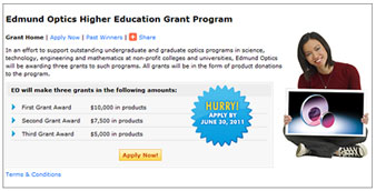 Edmund Optics® Higher Education Grant Program Goes Global