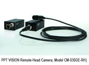 PPT VISION Remote-Head Camera, Model CM-030GE-RH