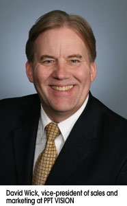 David Wick, vice-president of sales and marketing at PPT VISION
