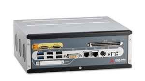 ADLINK EOS-4000 compact Camera Link embedded vision sytem with quad core processor, two independent PoCL ports and rich I/O capability.