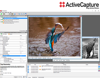 ActiveCapture – new front-end software application for FireBird frame grabbers. A GenICam GenTL program for image acquisition, analysis and display.