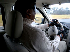 Prosilica GC1290C camera used in combination with other systems gives a blind driver enough information to drive a vehicle independently