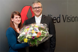 CTO Andreas Gerk welcomes Katharina Hilgenfeld