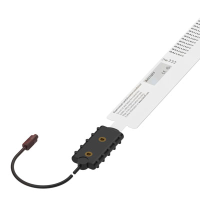 Self-adhesive, capacitive sensor head