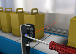 Thanks to qTeach, a touch with a ferromagnetic tool, such as a screwdriver, is sufficient to program Series 0500 from Baumer.
