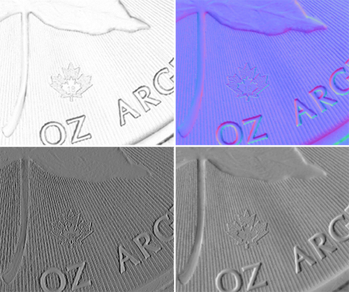 analysis of a surface of a coin using solino technology from Opto
