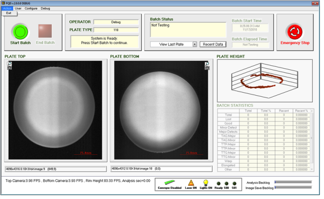 Plate Quality Inspection System