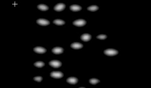 Eggs bright on a dark background