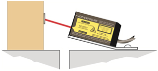 Barcode readers should typically be mounted at an angle to barcodes to avoid direct reflections of light back to the reader.