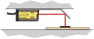 When using right-angle mirrors, it is important to employ a barcode reader capable of reading both regular and mirrored images.
