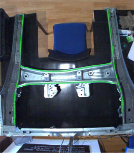Results of the CAMEO test software: Green lines = compliant