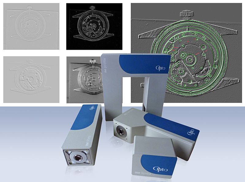 Opto Imaging Modules with reflection analysis images in the background