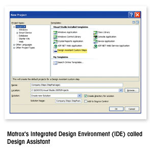 Matrox's Integrated Design Environment (IDE) called Design Assistant