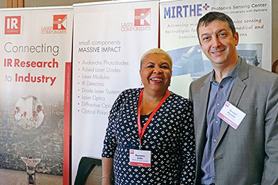 Roxanne Zellin, Education Outreach Director with Prof. Gerard Wysocki, Director MIRTHE+ Photonics Sensing Center
